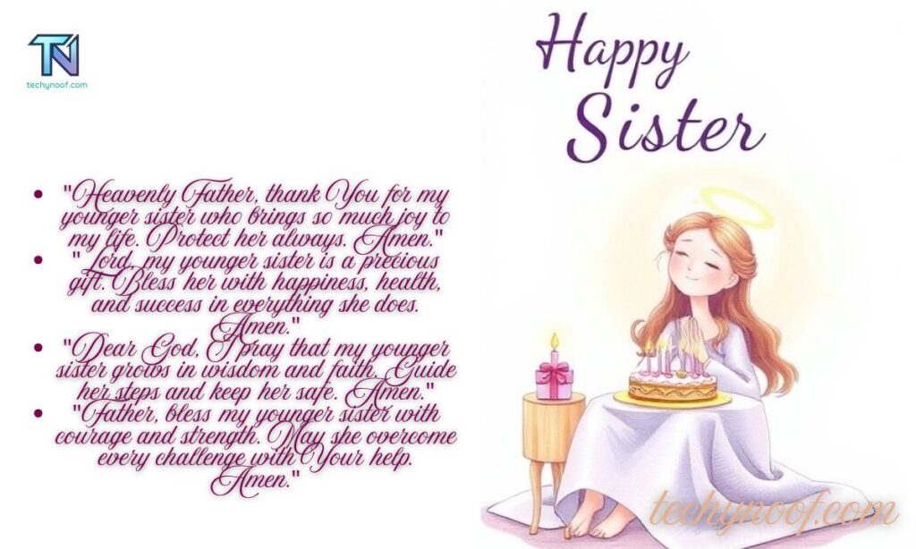Birthday Prayers for My Younger Sister