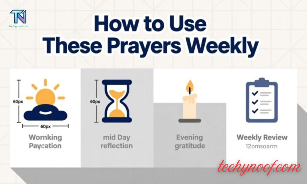 How to Use These Prayers Weekly