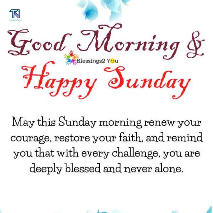 Good Morning Sunday Blessings Prayers