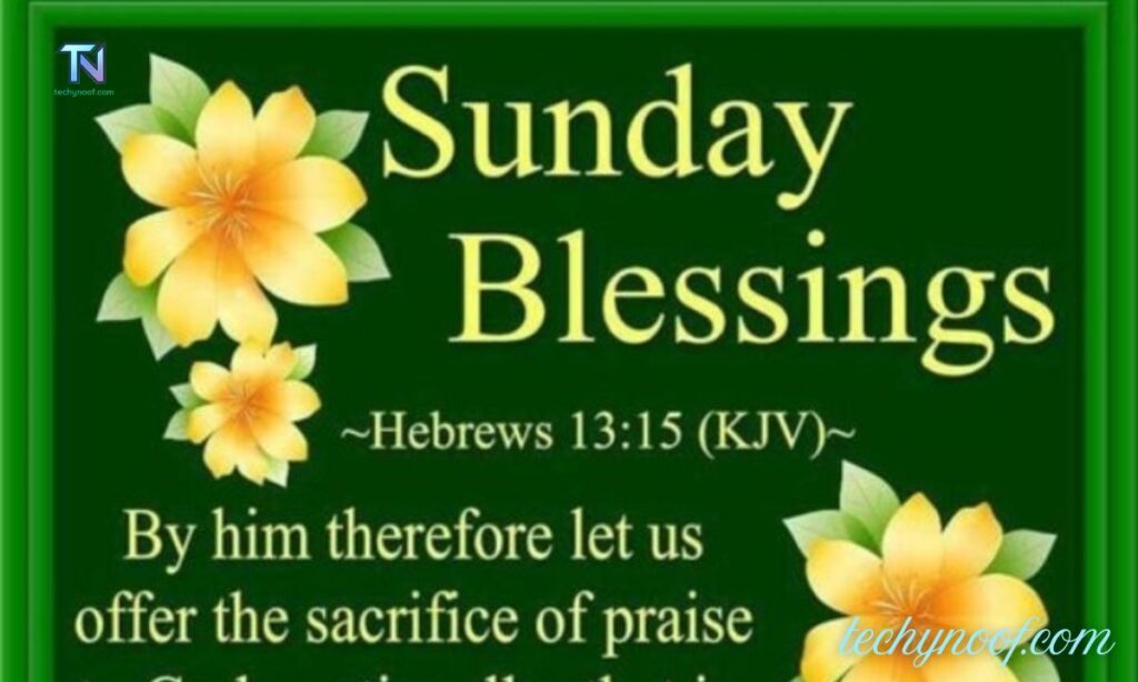 Thankful Sunday Blessings Bible Verses