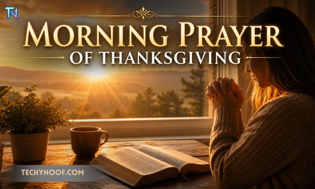 MORNING PRAYER OF THANKSGIVING