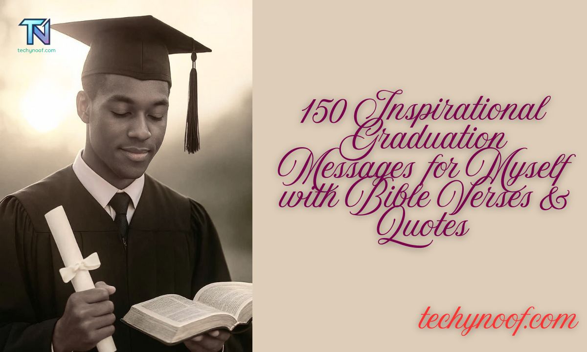 150 Inspirational Graduation Messages for Myself with Bible Verses & Quotes