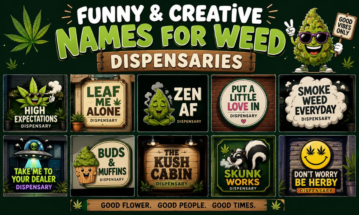 215+ Funny & Creative Names for Weed Dispensaries